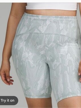 60. lululemon swift speed Patterned Biker Shorts 8” inseam